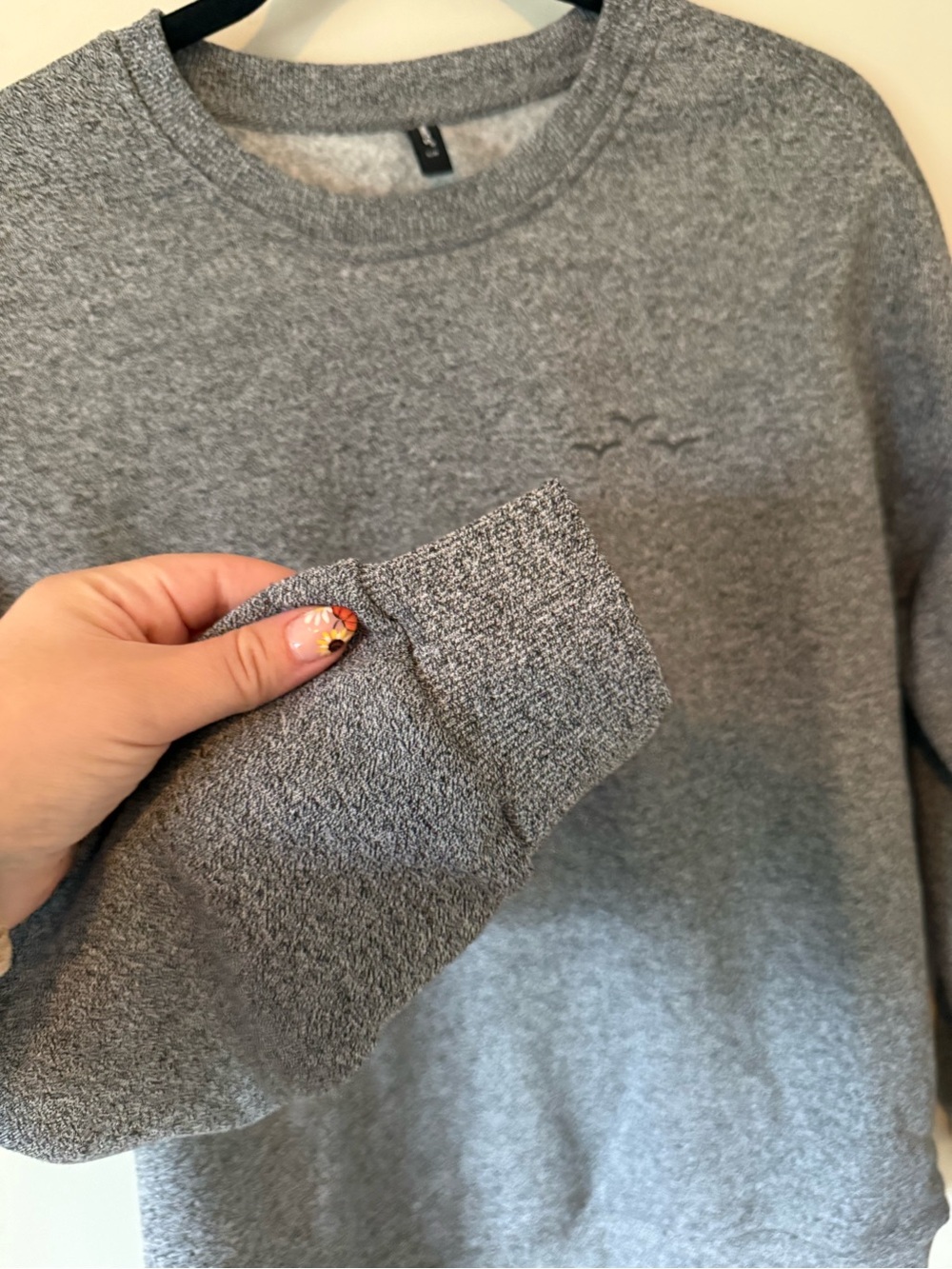 112. Lazypants Grey Crewneck - Picture 4 of 4